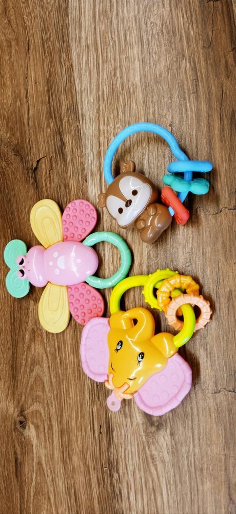 Hrkálky, hryzadlá pre bábätko 3ks, 