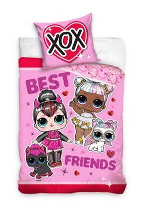 Detské obliečky 140x200 lol xox - skladom, car-28, šírka (cm): 140,dĺžka (cm): 200