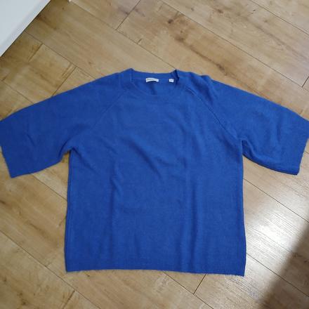 Modrý pulóver s krátkym rukávom, tchibo,46