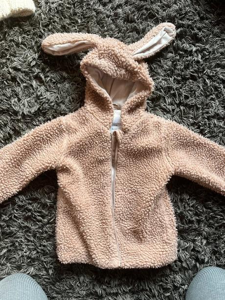 Plyšová mikina zajacová, sinsay,86