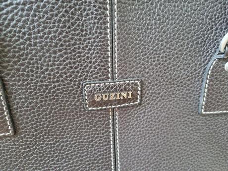 Kožená čierna kabelka guzini, 