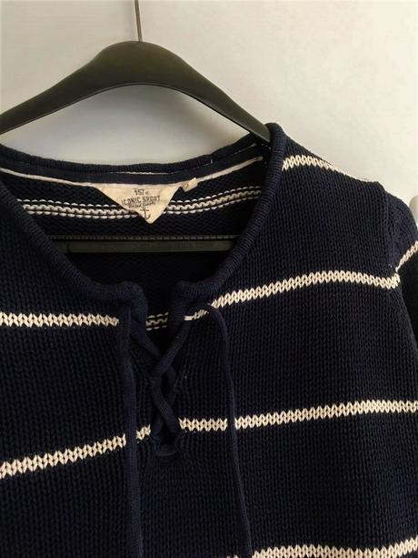 Hrubší bavlnený pulóver, xl