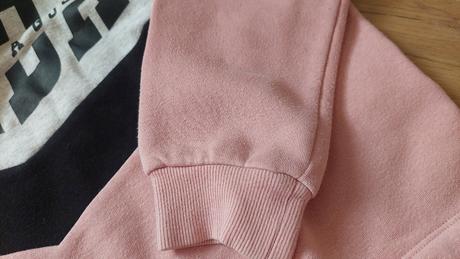 Mikina ruzova s napisom., h&m,158