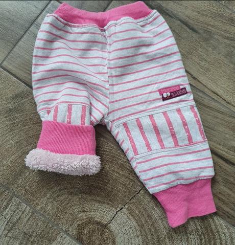 Zateplené nohavice + rukavičky, 62