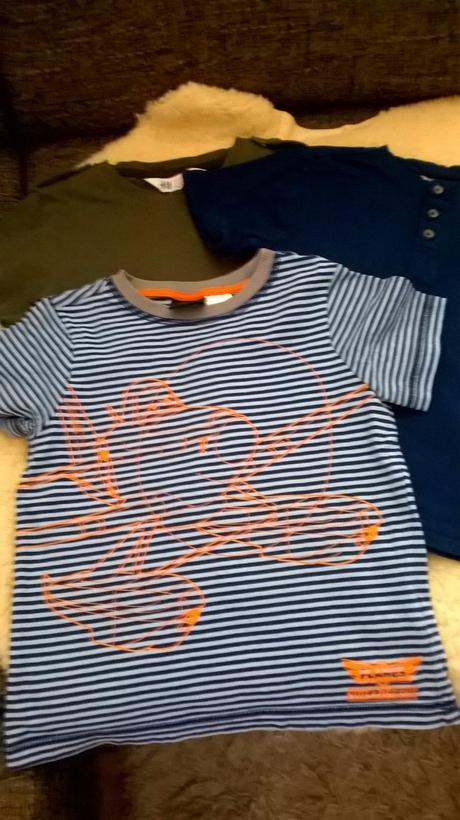 Bavlnene tricka - vyborny stav, h&m,104