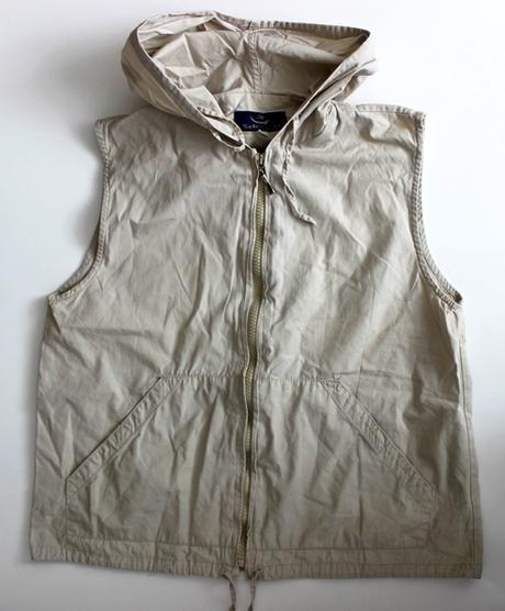 Selection béžová bavlnená vesta, s