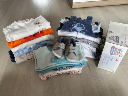 Balík oblečenia pre novorodenca 50-56, 56