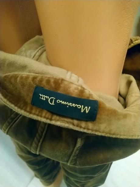 Dámske hnedé elastické nohavice, massimo, xs/s, xs