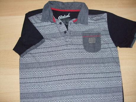 Vzorovaná polokošeľa rebel, rebel,158