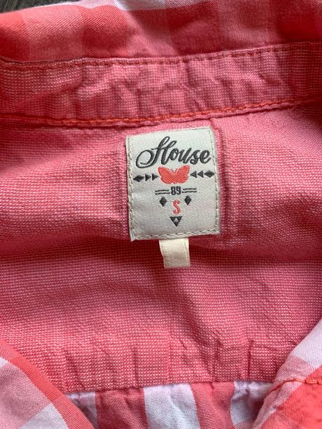 Ružova kockovaná košeľa house, house,s