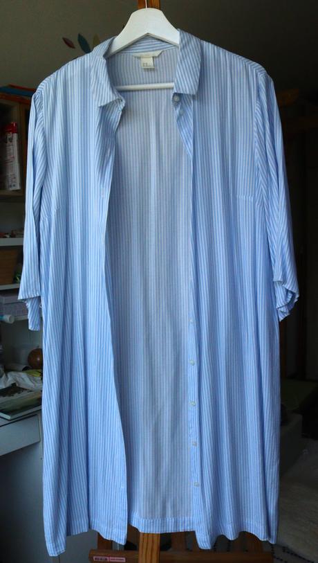 Pásikavé viskózové šaty / tunika, h&m,40