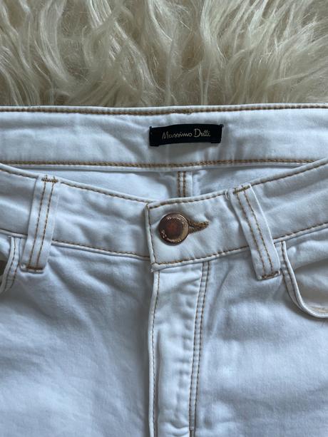 Massimo dutti biele nohavice, s