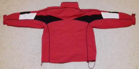 Vetrovka červená s kapucňou 158, 158