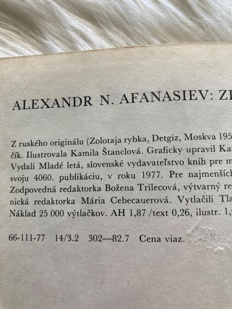 Zlatá rybka alexandr n. afanasiev (1977),