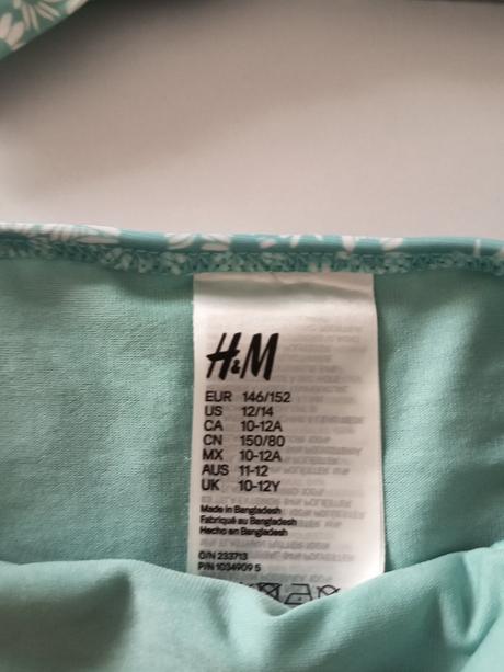 Dievčenské plavky, h&m,146