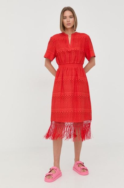Karl lagerfeld luxusne madeirove cervene letne m/l, l