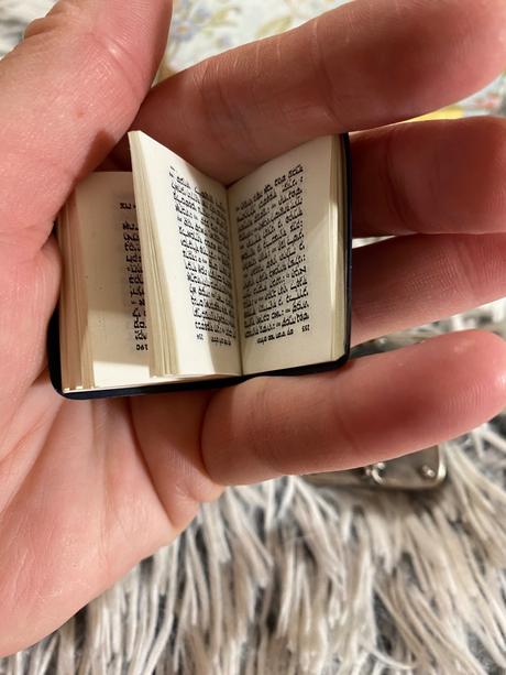 Stará retro mini kniha v hebrejskom jazyku,, 