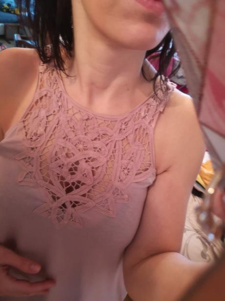 Nádherné letné tricko s výšivkou, h&m,l