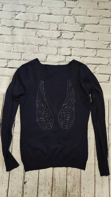 Svetrík s krídlami, camaieu,s