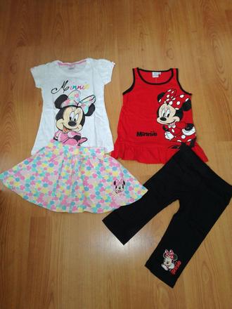 2x minnie mouse letna suprava,cena spolu, disney,116