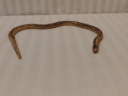 Zberateľ vintage drevený had pyrografia rezbárstvo, 