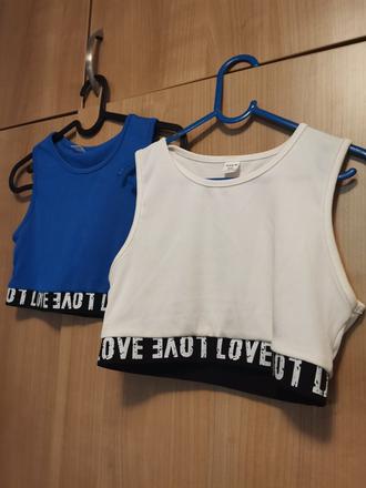 Crop topy, cena spolu, 140