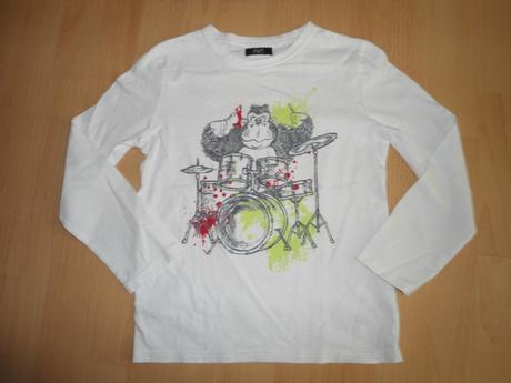 Biele tricko opica, f&f,122