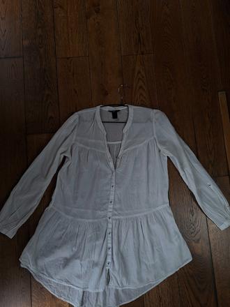 Ľahká dlhá košeľa, h&m,l