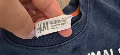 Mikina h&m (arctic mammals), veľ. 110-116 (4-6 r), h&m,110
