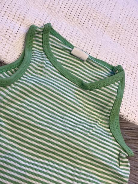 Chlapčenské body bez rukávov pásikavé h&m (86), h&m,86