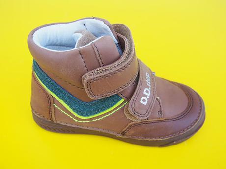 Detské kožené topánky ddstep a040 cream, d.d.step,25 - 30