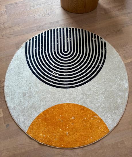 Okrúhly koberec, priemer 100 cm, 