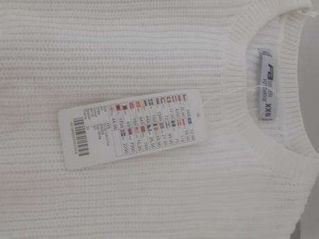 Biely dievcensky pulover, new yorker,158