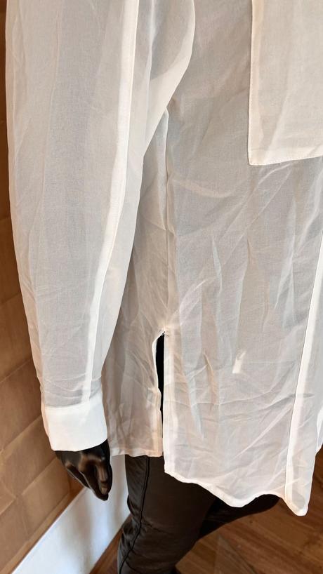 Dámska biela priesvitná blúzka bershka (26), bershka,s