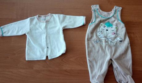 Súprava s mačičkou ( košielka a dupačky ), bambino,56