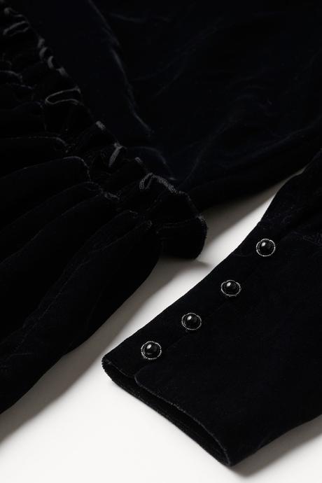 Zamatové šaty vampires wife, h&m,s