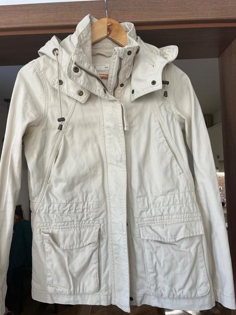 Krémová bundicka, h&m,xs