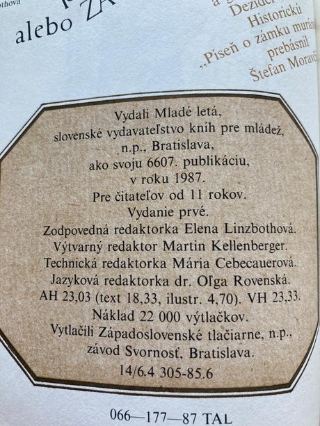 Tomáš a lúpežní rytieri-prvé vyd.1987,