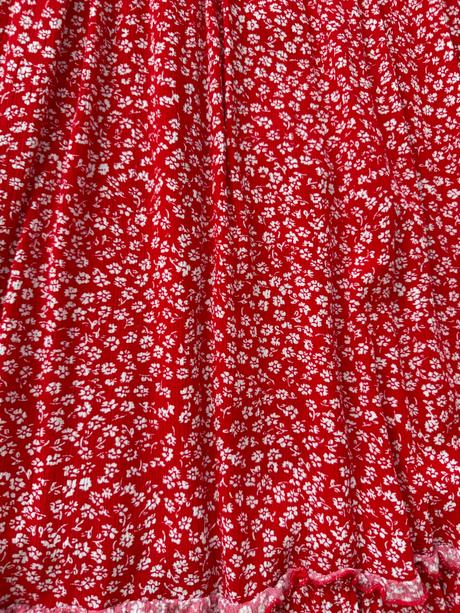 Červene romantické saty, xs