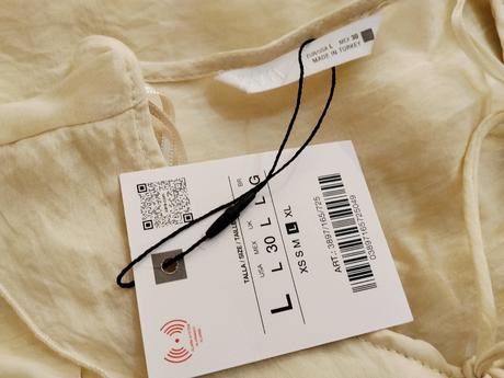 Zara romantická volánová blúzka s viazaním, zara,40 / l