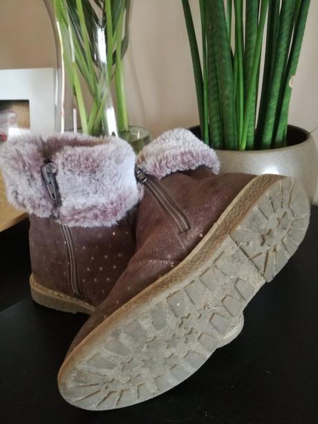 Čižmičky s kožušinkou na zips, cupcake,28