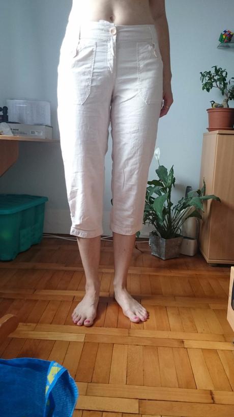 Lanove 3/4 nohavice, h&m,38