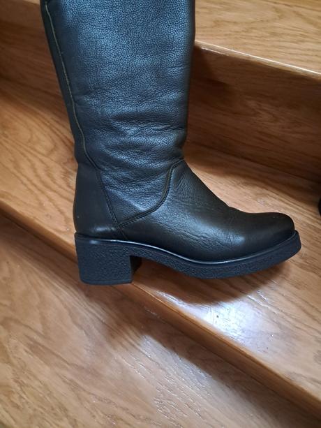 Dámske kožené tmavozelené čižmy simen 38, 38