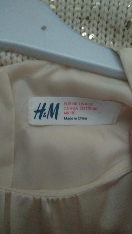 Predám detské šaty, h&m,110