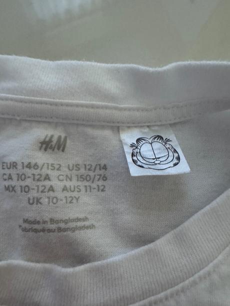 Tričko h&m garfield 146/152, h&m,146