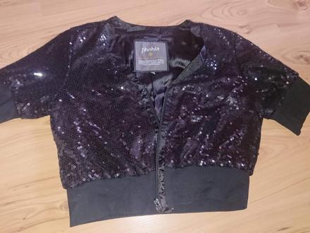 Trblietavé bolerko na zips, m