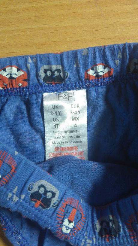 Slipy málo nosené až 6 ks na 3 roky , f&f,104