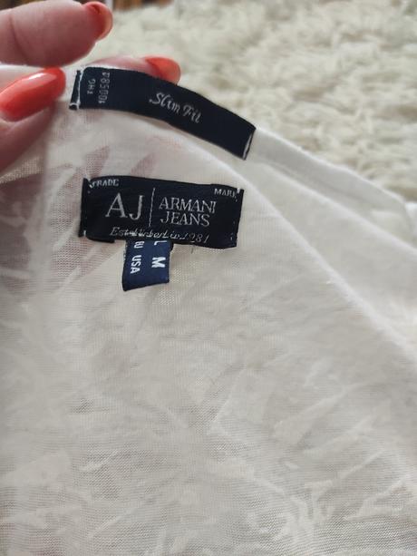 Armani tenké tričko so strapcami, armani,m