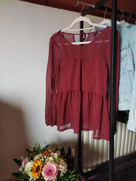 Hnedá/bordová blúzka, house,s