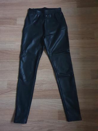 Koženkové nohavice, s